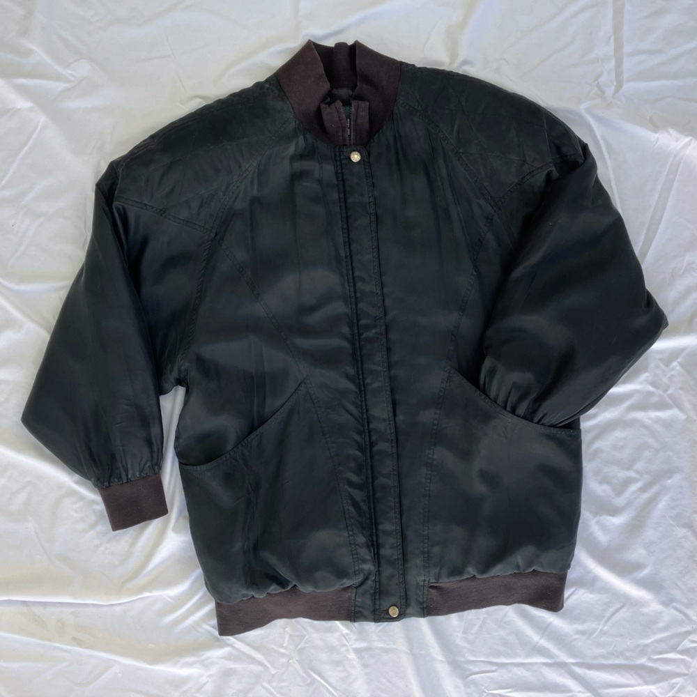 vintage silk bomber